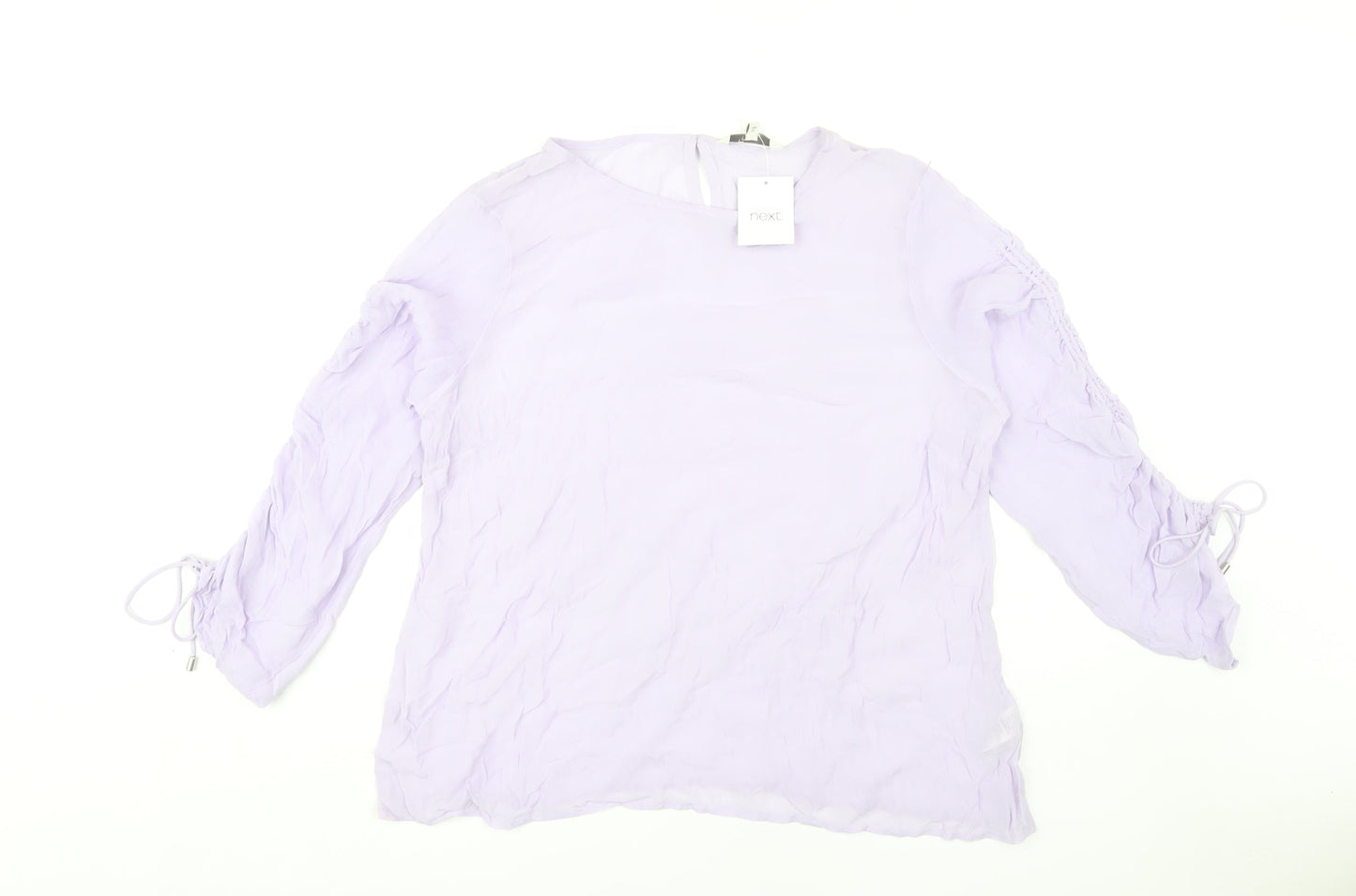 Womens UK Size 16 NEXT Purple Basic Blouse