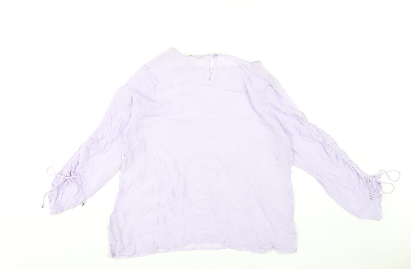 Womens UK Size 16 NEXT Purple Basic Blouse