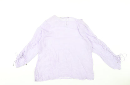 Womens UK Size 16 NEXT Purple Basic Blouse