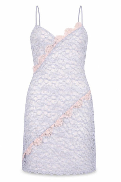 Topshop Women's Ivory Lace Midi Slip Dress UK 8