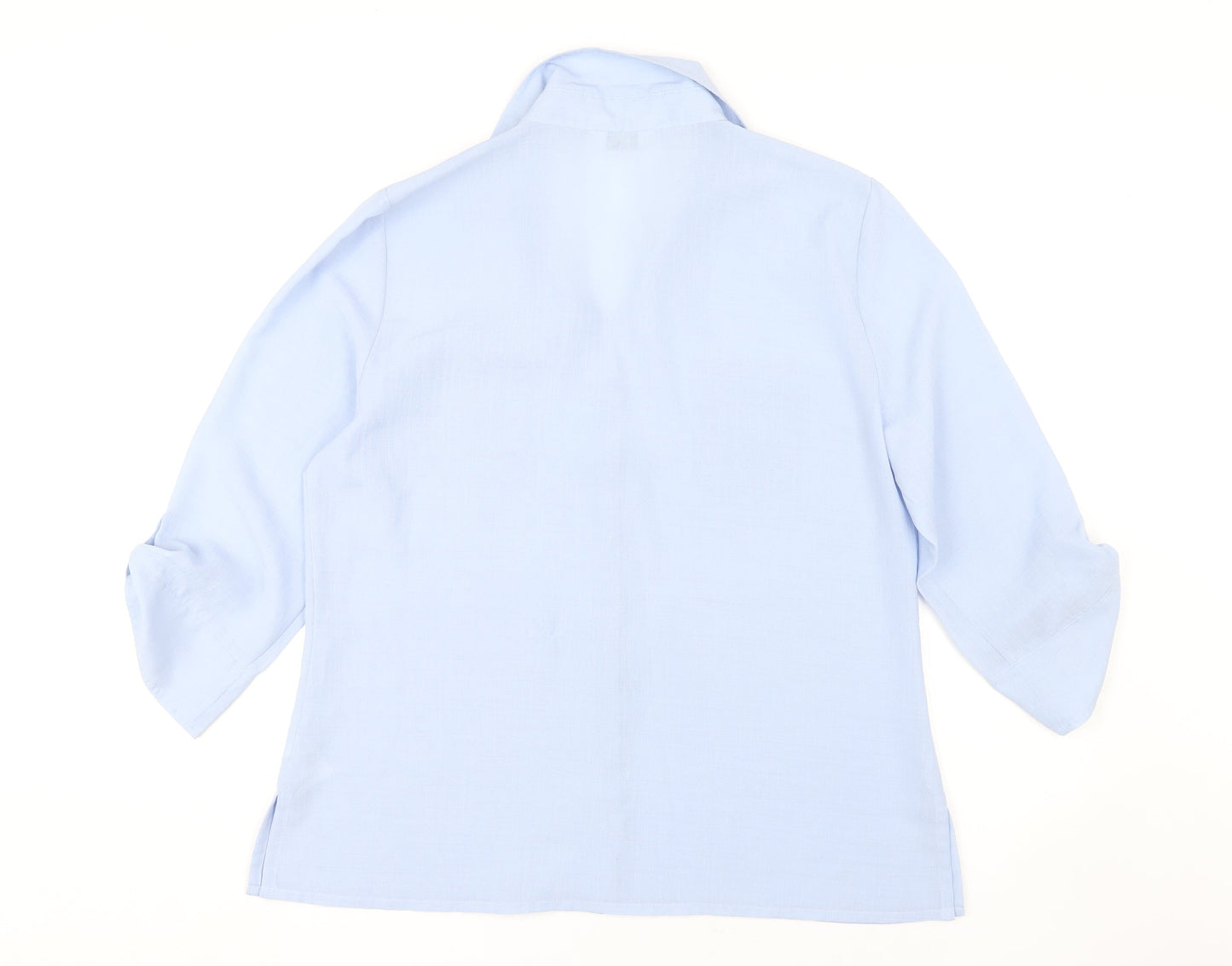 Classics Women's Blue Button-Up Shirt, Size 18