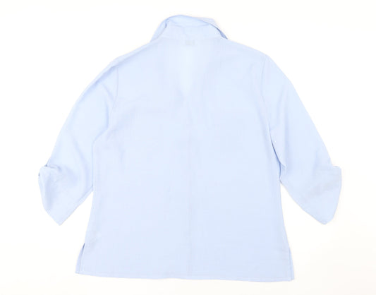Classics Women's Blue Button-Up Shirt, Size 18