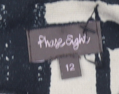 Phase Eight Women’s Black Check Sleeveless Dress, Size 12
