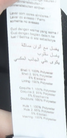 New Look Women's Black Cropped Lace Blouse UK 6