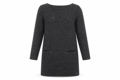 Joules Women's Black Shift Dress Size 12, Knit Fabric with Pockets