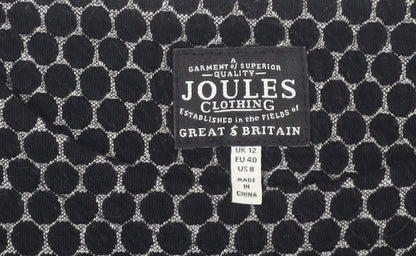 Joules Women's Black Shift Dress Size 12, Knit Fabric with Pockets