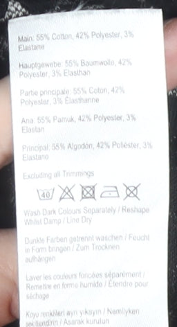 Joules Women's Black Shift Dress Size 12, Knit Fabric with Pockets