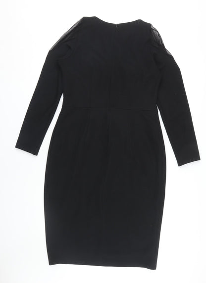 Magisculpt Women's Black Long Sleeve Dress Size 12