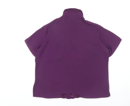 Womens UK Size 18 Marks and Spencer Purple Basic Blouse