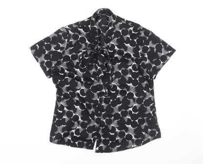 Womens UK Size 14 Simon Jersey Black  Blouse