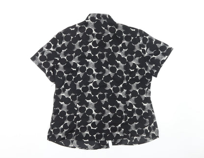 Womens UK Size 14 Simon Jersey Black  Blouse
