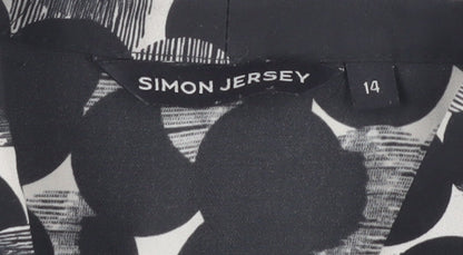 Womens UK Size 14 Simon Jersey Black  Blouse