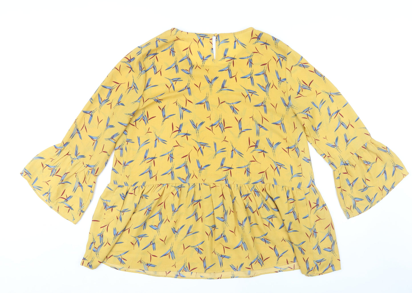 Womens UK Size M JoJo Maman Bébé Yellow Tunic Blouse