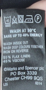 Marks and Spencer Women's Black Midi Skirt, Size 16