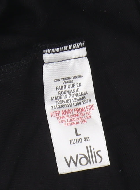 Womens UK Size 18 Wallis Black  Blouse