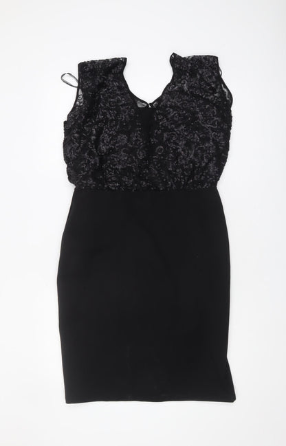 Shubette Women's Black Sequin Cocktail Dress Size 12