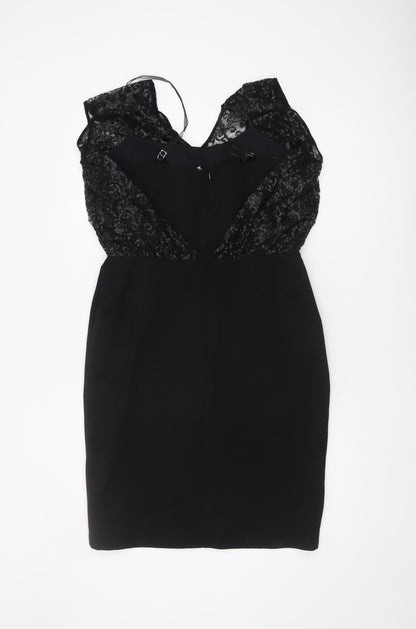 Shubette Women's Black Sequin Cocktail Dress Size 12