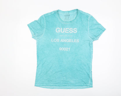 Mens UK Size S GUESS Blue  T-Shirt