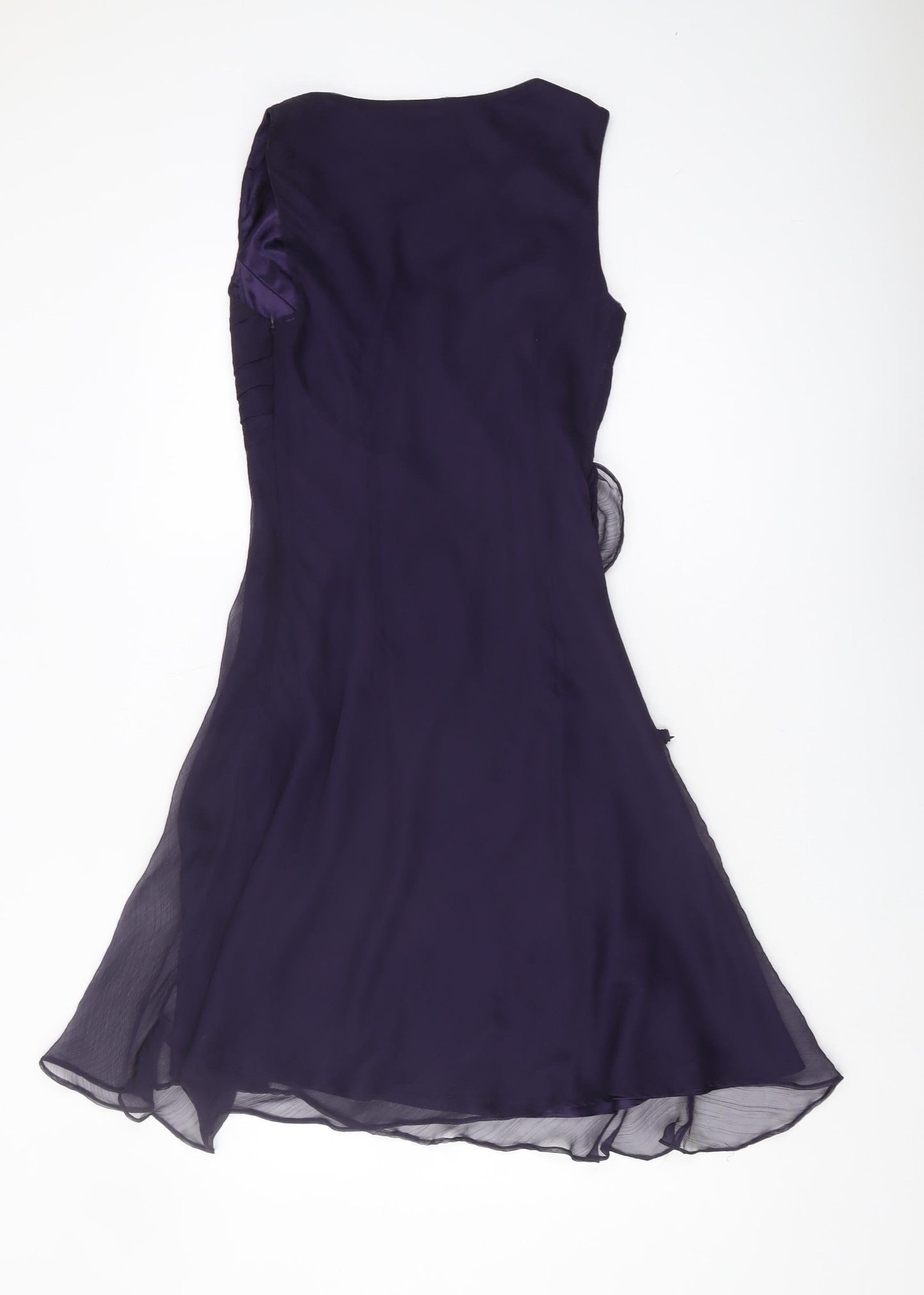 Definitions Women's Purple Wrap Dress Size 10