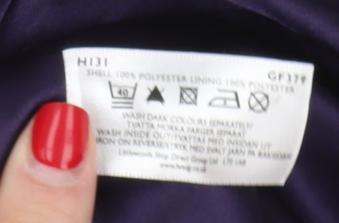 Definitions Women's Purple Wrap Dress Size 10