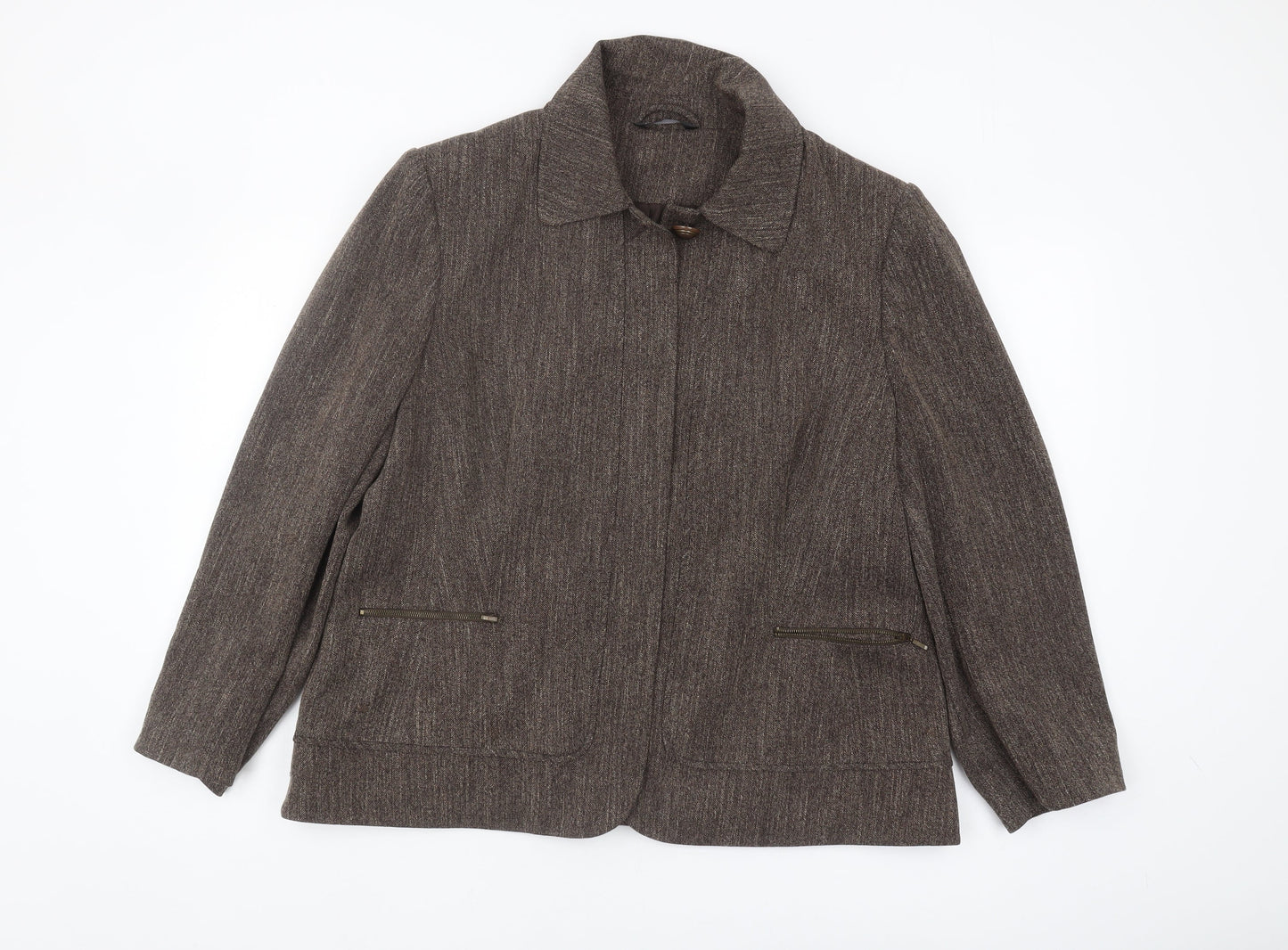 BHS Women's Regular Brown Suit Jacket Size 20