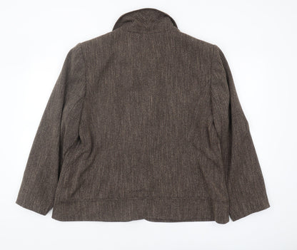BHS Women's Regular Brown Suit Jacket Size 20