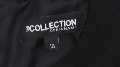Debenhams Women's Black Size 16 Colourblock Shift Dress