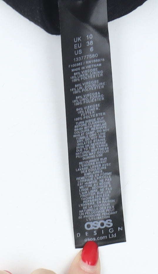 ASOS DESIGN Black Women's Shorts UK Size 10