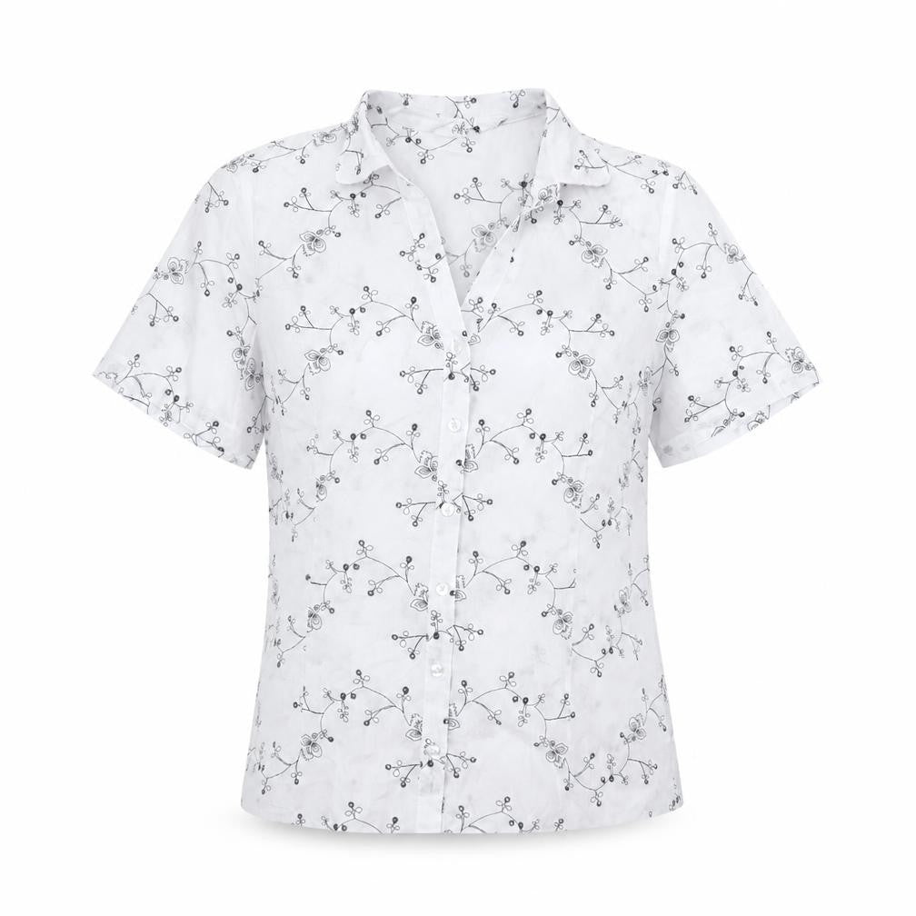 Womens UK Size 12 Damart White  Button-Up