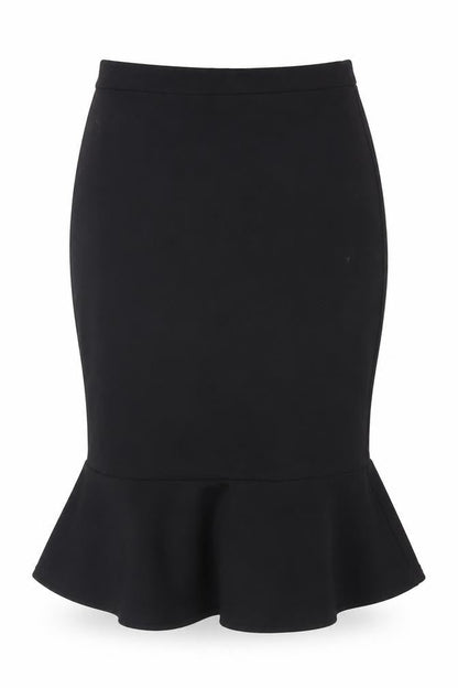 Lipsy Women's Black Trumpet Skirt Size 8