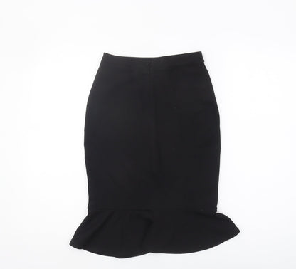 Lipsy Women's Black Trumpet Skirt Size 8