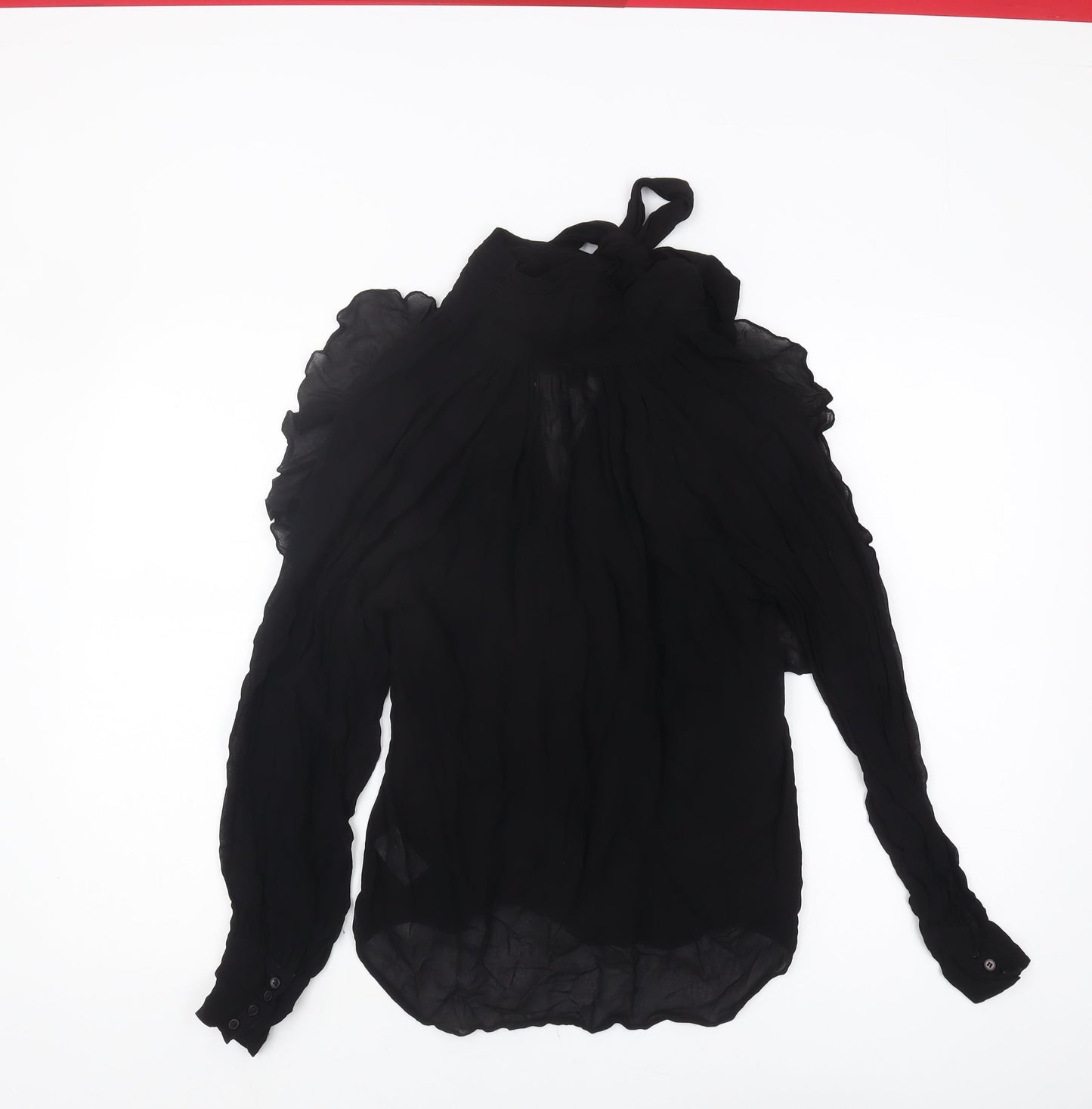 French Connection Women's Black Viscose Blouse Size 8