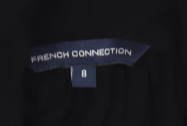 French Connection Women's Black Viscose Blouse Size 8