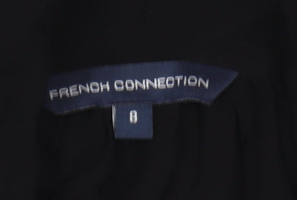 French Connection Women's Black Viscose Blouse Size 8
