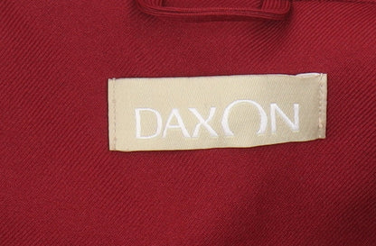 Daxon Women's Red Blazer 20 Short Sleeve
