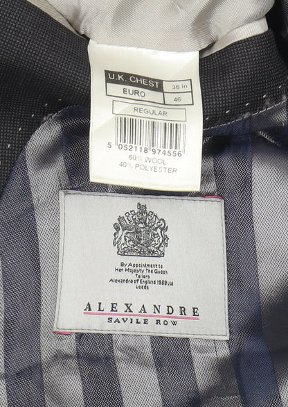 Alexandre Savile Row Men's Grey Blazer 36R