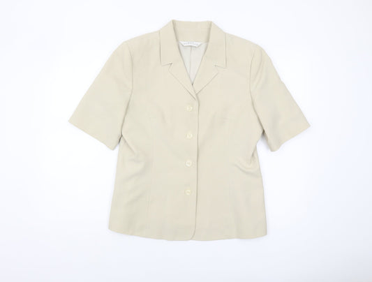 Womens UK Size 14 Modern Classics Regular Beige Blazer