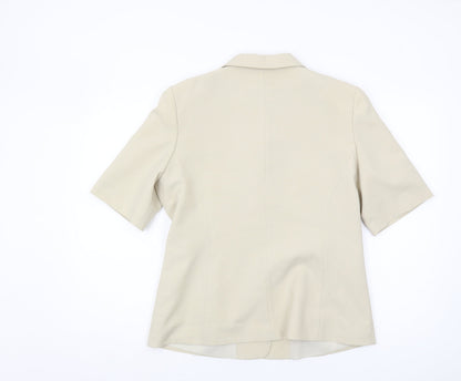 Womens UK Size 14 Modern Classics Regular Beige Blazer