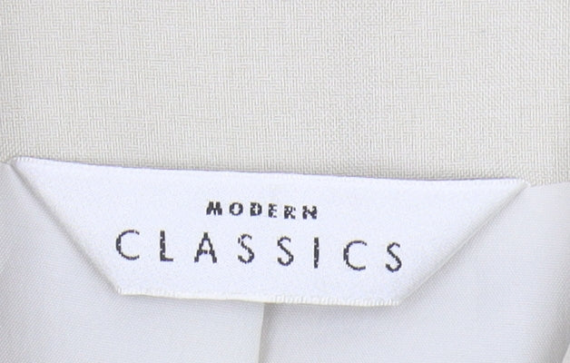 Womens UK Size 14 Modern Classics Regular Beige Blazer