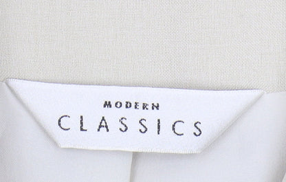 Womens UK Size 14 Modern Classics Regular Beige Blazer