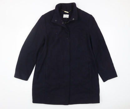 Womens UK Size 14 Eastex Blue Overcoat