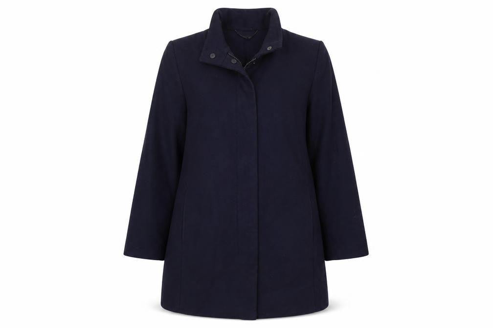 Womens UK Size 14 Eastex Blue Overcoat