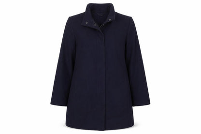 Womens UK Size 14 Eastex Blue Overcoat