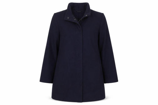 Womens UK Size 14 Eastex Blue Overcoat