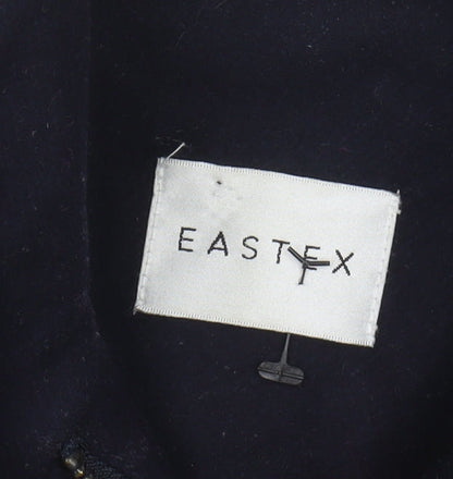 Womens UK Size 14 Eastex Blue Overcoat