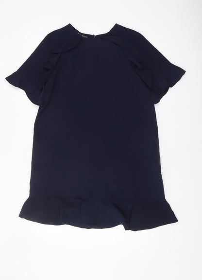 Zara Women’s Blue Ruffle Detail Dress Size 4