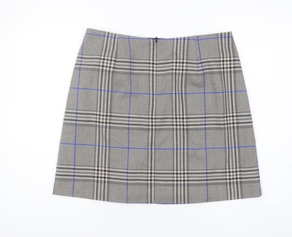 Marks and Spencer Women's Black Plaid Skirt Size 14
