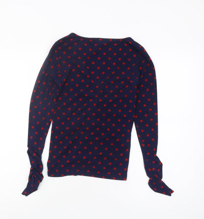 Womens UK Size S Stradivarius Blue Basic Blouse