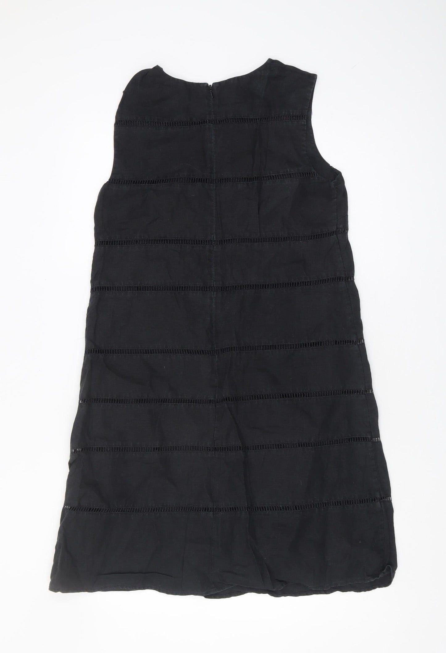 Hobbs Women's Black Sleeveless Textured Dress Size 10