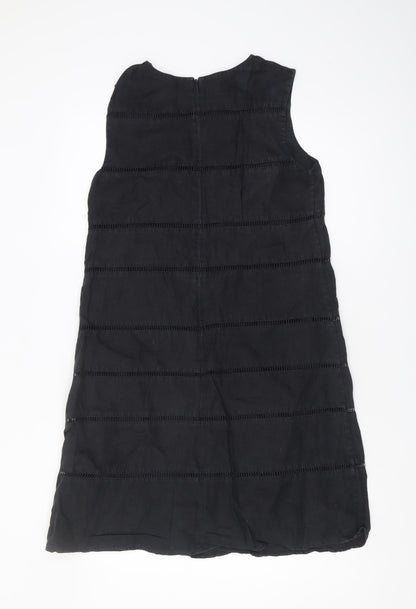 Hobbs Women's Black Sleeveless Textured Dress Size 10